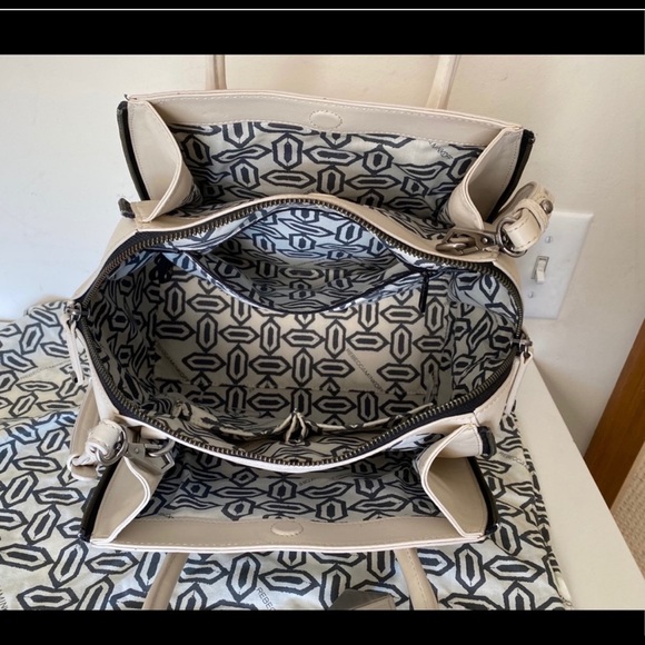 Rebecca Minkoff Perry cream faux croc Satchel - Picture 3 of 10